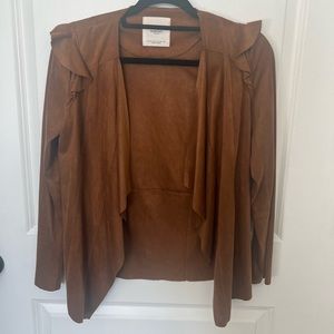 Mango faux suede jacket